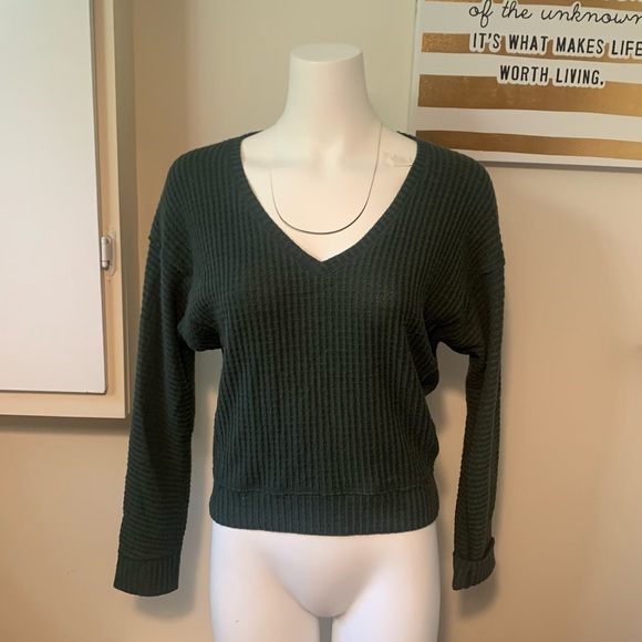 Abercrombie &Fitch green cardigan sweater - Picture 1 of 3